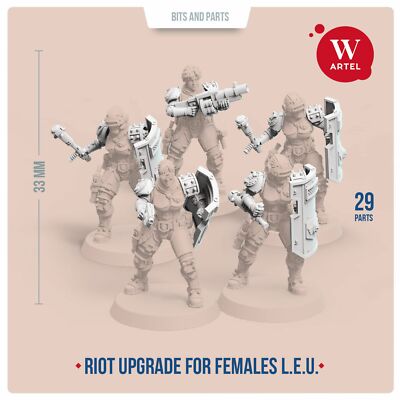 Artel W - L.E.U. Riot Contol Upgrade Kit (weiblich) - Tabletop - Miniatur 