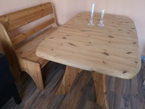 Tisch Aus Massiv Holz Mit 2 Banken Fur Party Garten Oder Balkon Ebay