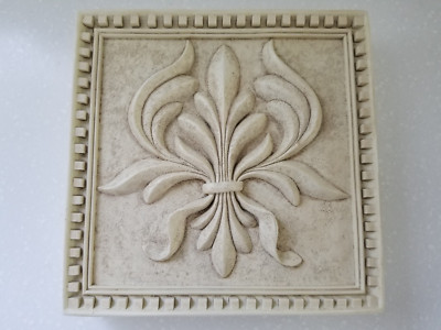 Kari Walmsley Decorative Motif  Architectural Relief  Wall Tile 8x8x2 New