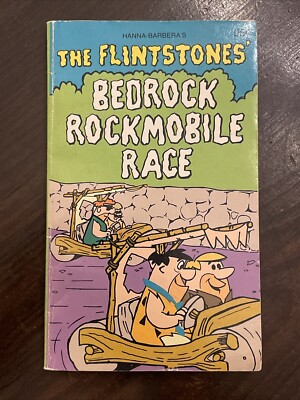 Hanna Barbera's THE FLINTSTONES Bedrock Rockmobile Race 1980 Paperback