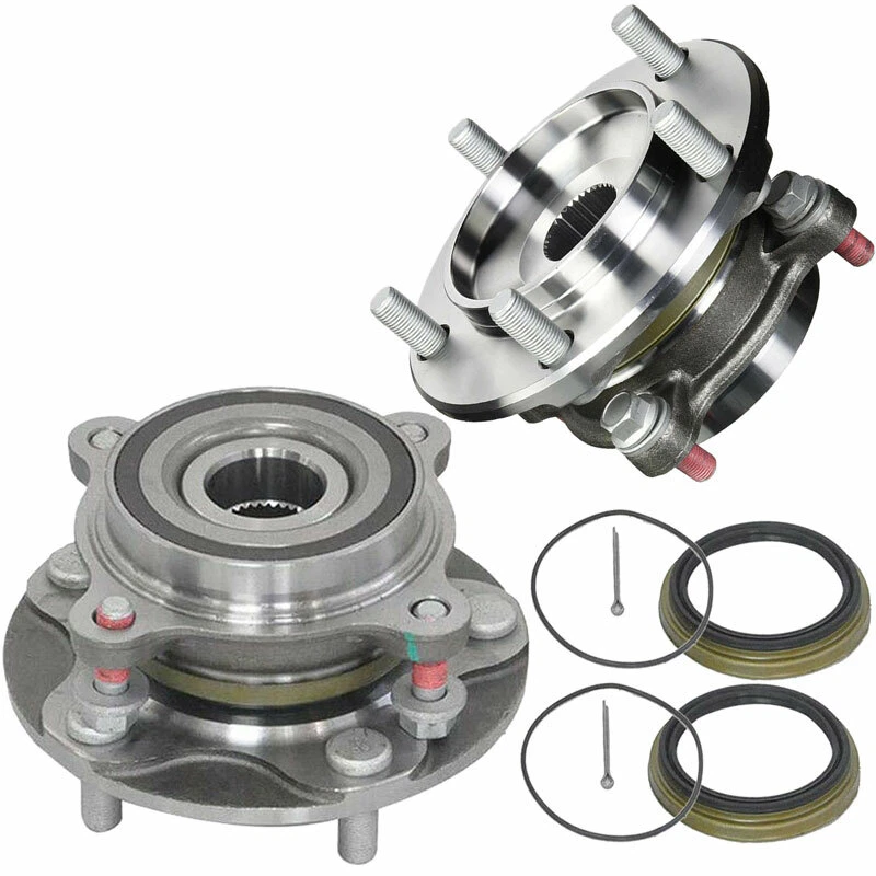 Par de cojinetes de cubo de rueda delantera MOOG 4x4 para Toyota Sequoia Tundra 2007-2021 5 tacos Foto 4 de 4