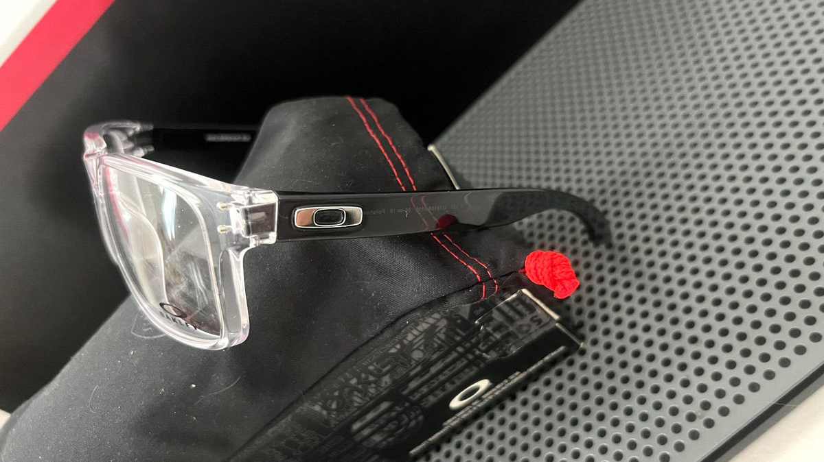 Oakley Holbrook クリアフレーム サングラス Oakley- Holbrook RX Glasses Polished Clear Frame Demo Lens 137MM