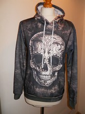 Skull Top Hoodie - Size M Approx 8 - 10 NWOT