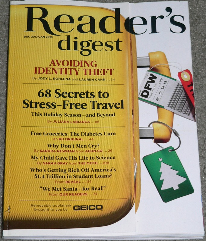 magazine Reader's Digest (news, general interest) ꟷ December 2017 / January 2018