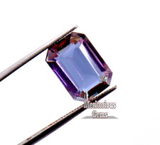Natural Alexandrite Loose Gemstone Certified 8 Ct Emerald Cut Color Changing