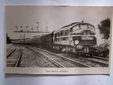 POSTCARD, TRAIN, DIESEL, THE ROYAL WESSEX, EASTLEIGH, HAMPSHIRE,  VINTAGE