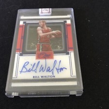 2020-21 Panini One And One Bill Walton First-Team Signatures Auto Blue 45/49