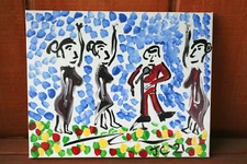 ROBERT PALMER SIMPLY IRRESISTIBLE Jr CHARLIE ROCK OUTSIDER ART ORIGINAL PAINTING