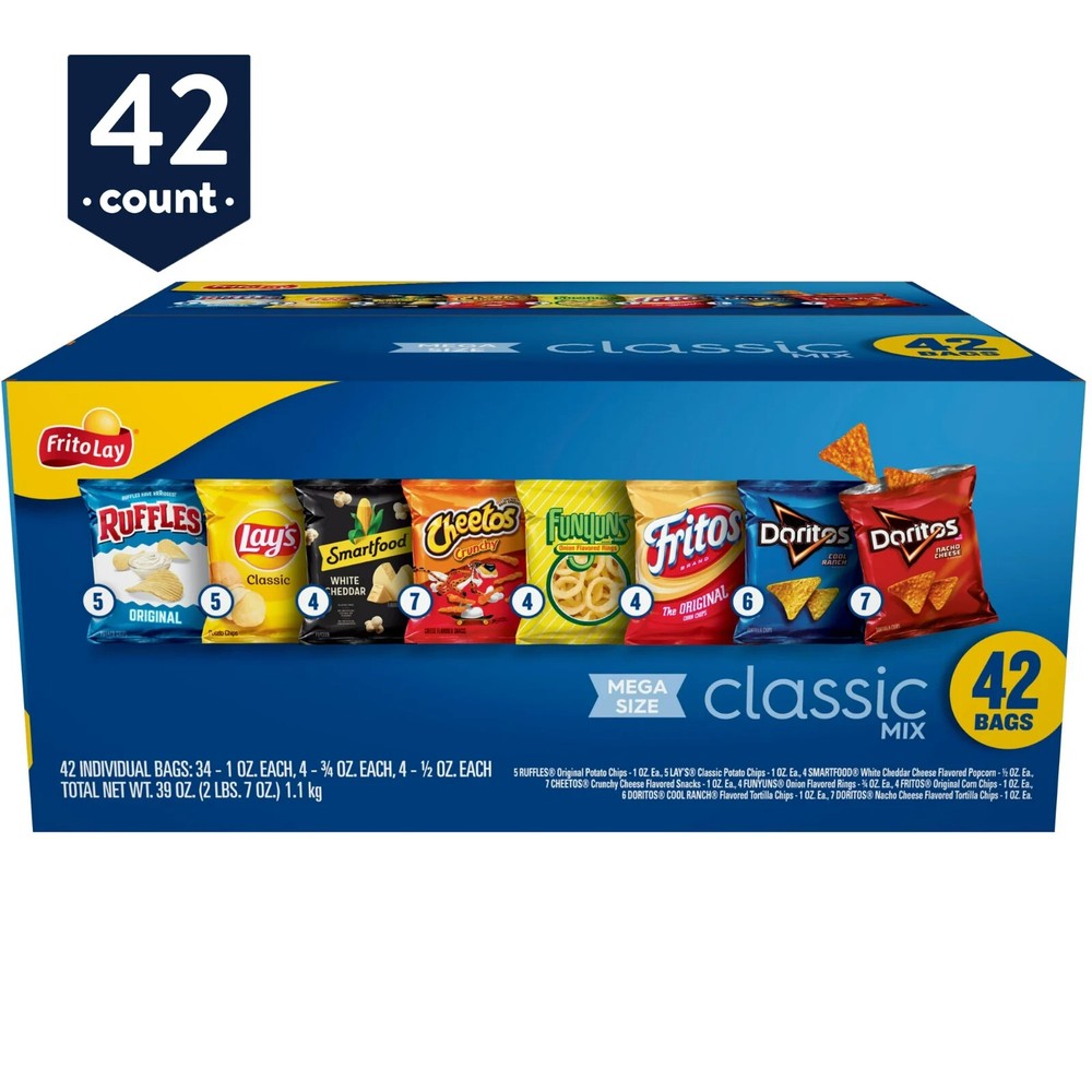 Frito-Lay Classic Snack Mix Variety Pack, 42 Count