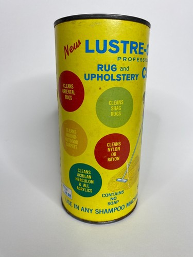 Bidone pulitore tappeti Lustre-Clene 1971 per tappeti Shag - Foto 2 di 10