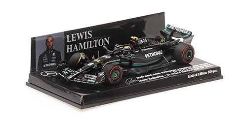 Mercedes AMG F1 Hamilton miniature de collection Minichamps 1/43 finition vitrine d'exception
