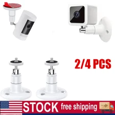 360 Degree Adjustable Bracket for Camera with 1/4 Screw Connector White (2/4pcs)