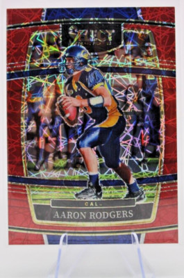 2022 Panini Select Aaron Rodgers Concourse Red Laser Prizm #28 NM/MT CAL BEARS