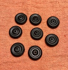 8 BLACK RUBBER TIRES 11/16" Tootsietoy Barclay slush cast toy car airplane truck