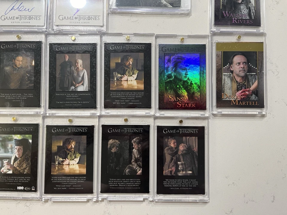 Game Of Thrones 25 Card Lot AUTOGRAPH, Rares, Metal, Inserts, Quotes - Image 3 of 4