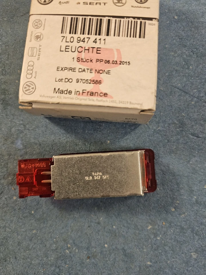 NUEVO VOLKSWAGEN TOUAREG 7L PUERTA TARJETA CORTESÍA LUZ LÁMPARA 7L0947411 6L0947565 Foto 3 de 4