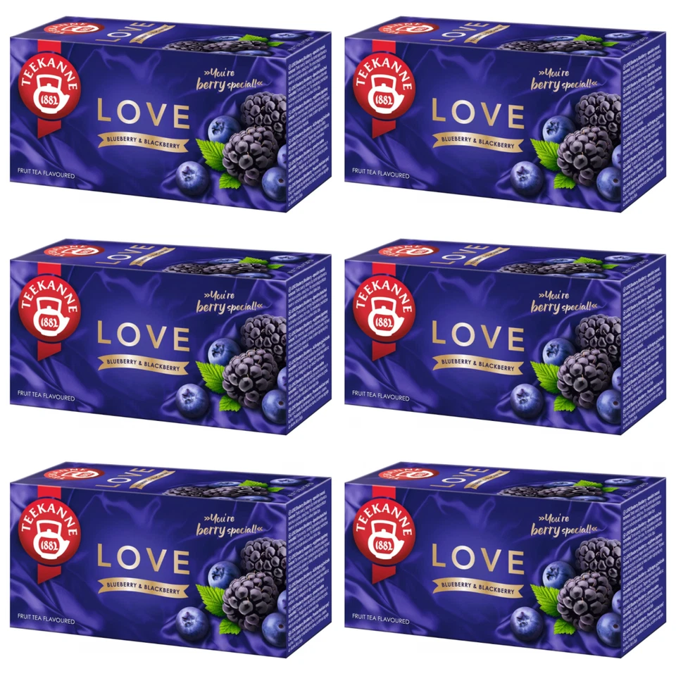 TEEKANNE - Love Blueberry&Blackberry -Früchtetees Blaubeere&Brombeere - 6x20 Tb - Bild 1 von 4