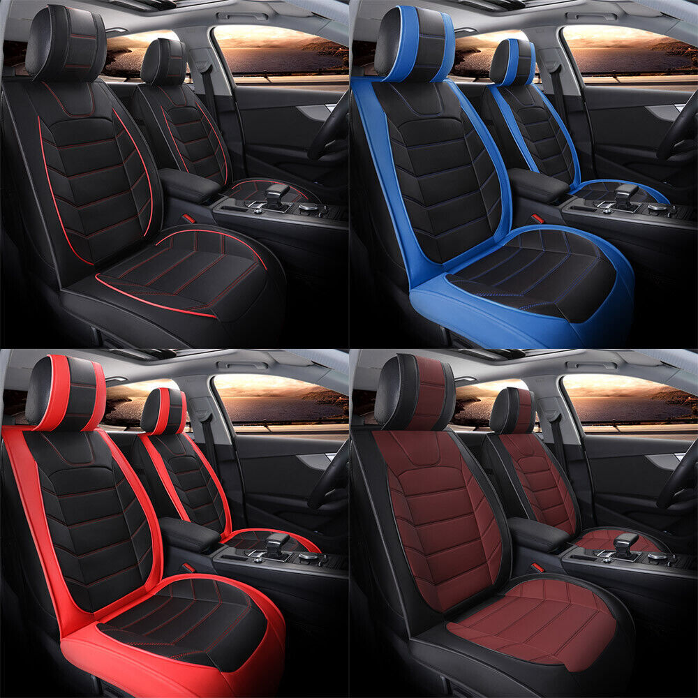 For Ford Taurus 08-19 PU Leather Front Rear Car Seat Covers 2/5-Seats  Cushion