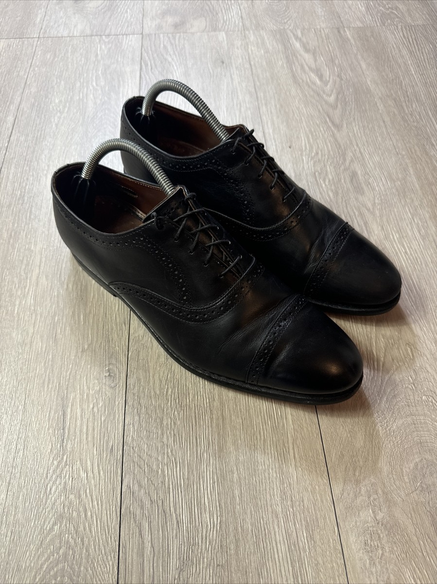 Allen Edmonds Van Ness Oxford Size 10 D Shoes Black Leather Cap