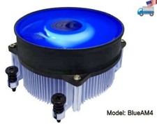 New HIGH POWER  BlueAM4 AMD Ryzen Socket AM4/ AM5 PWM CPU Cooler w/ 12x LEDs Fan