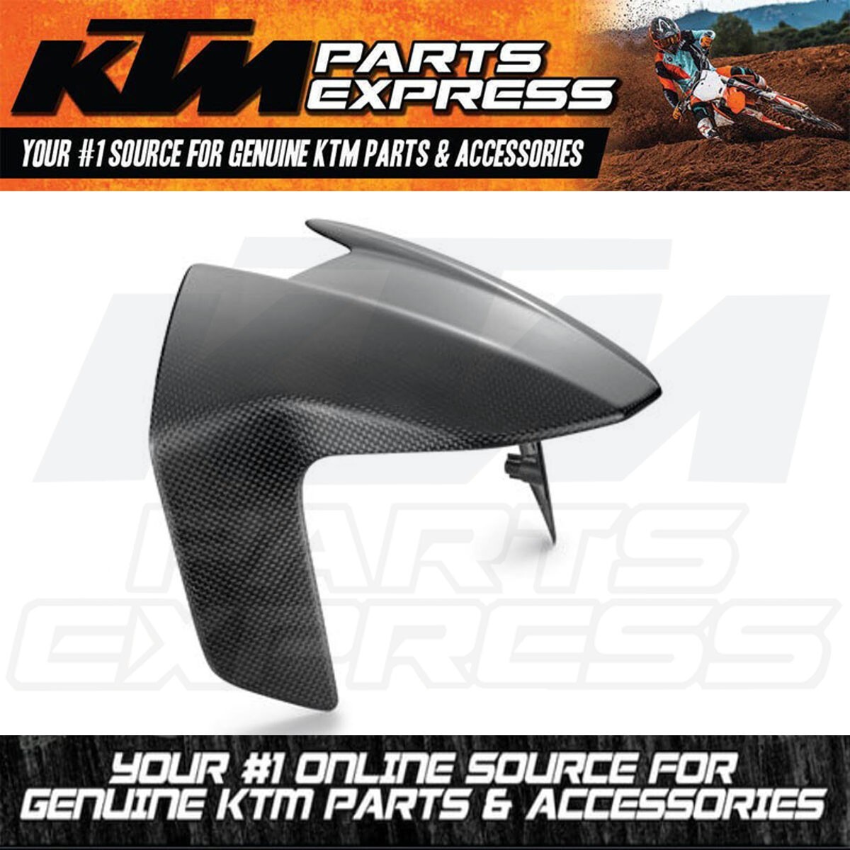NEW OEM KTM BLACK CARBON FIBER FRONT FENDER 790 890 DUKE R
