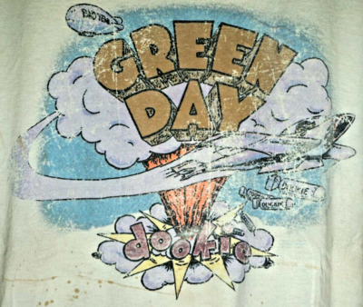 Vintage Green Day Dookie T Shirt XXL Mens 90s Punk Rock Band Tee 