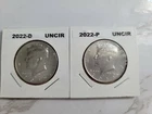 2022 P&D KENNEDY HALF DOLLARS UNCIRCULATED FROM MINT BAGS