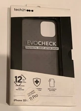New Tech21 Evo Check Case For iPhone 11 Pro (5.8") - Smokey Black - 100% Genuine