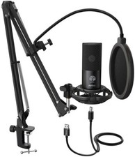 Studio Condenser USB Microphone Instruments Voice Overs, Recording  Podcasting