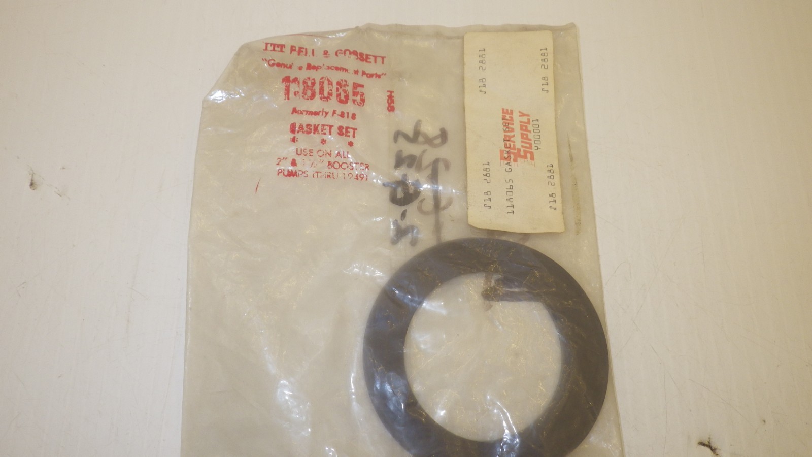 BELL & GOSSETT 118065 ( F818 ) FLANGE GASKET SET NIB 683328180656 eBay