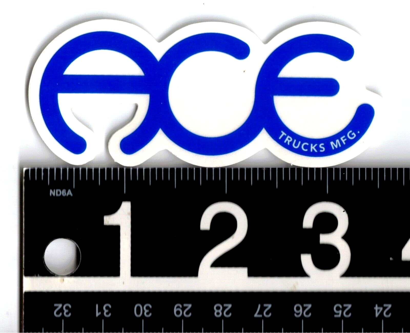 Ace Trucks Sticker 3.5 in x 1.5 in Blue/Clear Skateboard Decal | eBay