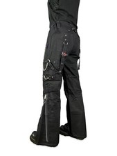 Tripp NYC Rare Y2K Goth Rave Skate Grunge Metal Black Baggy Bondage Pants 7/M