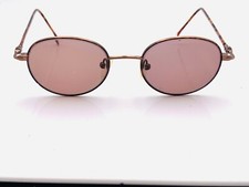 Vintage Robert Latour RLT123 Mbro Bronze Metal Oval Sunglasses FRAMES Korea