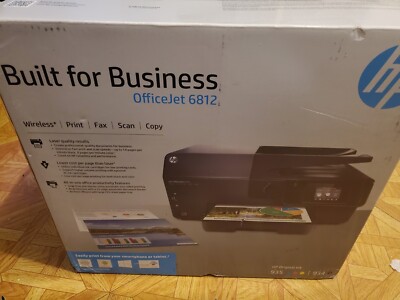 HP Officejet 6812 printer, Wireless, Print, Fax, Scan, Copy . NEW NEVER OPEN