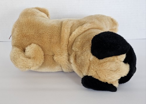 Ty Classic Dax the Pug Puppy Dog Plush Tan Black Stuffed Animal Toy 2008 - Picture 6 of 9