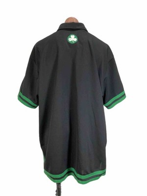 Nike Boston Celtics Warm-Up Jacket Shirt Black, Size 3XL Button Up