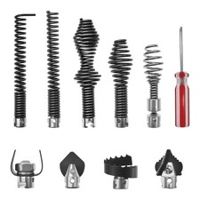 10x Drain Cleaner Combination Cutter Head Set Sturdy Drain Clog Remover 16mm