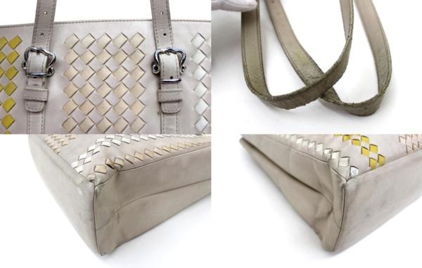 Bottega Veneta Intrecciato Leather Tote Bag H11.8 W11.0 D7.1 Used thumbnail 9