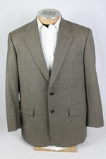 Brooks Brothers Mens Sport Coat 42R Brown Wool Cashmere 2 Button Made in Italy