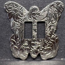 Silver tone Butterfly Belt Conchos