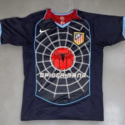 【新品 激レア】04-05 アトレティコ マドリード アウェイ スパイダーマン2 Atletico Madrid 04/05 Spiderman 2 F.Torres Away football Jersey