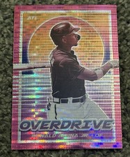 2021 Panini Chronicles - Overdrive Ronald Acuña Jr. #20 Pink Pulsar Prizm BRAVES