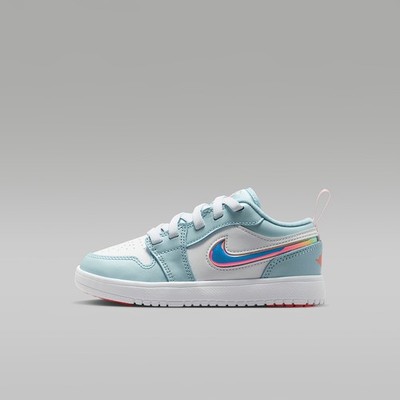 Jordan 1 Low Alt Little Kids' Shoes (Ocean Bliss/White/Atomic Pink