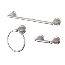 Kingston Brass BAK175248 Heritage 3 Piece Bathroom Package - Nickel