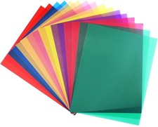 16 Pack Color Gels for Lighting Color Correction Gels for Photography 8 Colors