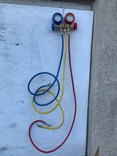 Elenco Model R-404A R-410A R-22 Test & Charging Manifold Hoses & Gauges