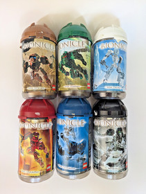 LEGO Bionicle Toa Metru - Complete Set of 6 w/ Canisters, Manuals & Leaflets