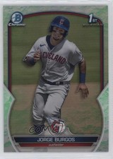2023 Bowman Chrome Prospects Lunar Glow Refractor Jorge Burgos #BCP-98 6x9