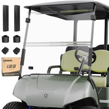 10L0L Upgrade 5Mm Thick Foldable Golf Cart Windshield Only Fit For Yamaha Drive