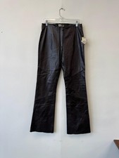 Wilsons Leather Maxima Pants Womens 10 Black Bootcut Genuine Leather Lined